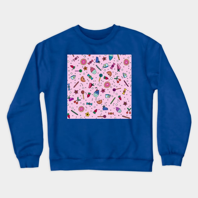 Candy and Sweets Crewneck Sweatshirt by HLeslie Design